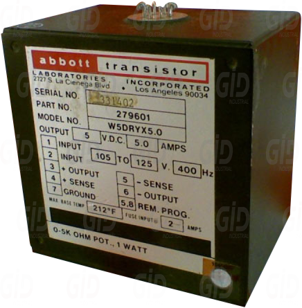 W5DRYX5.0 - ABBOTT TECHNOLOGIES