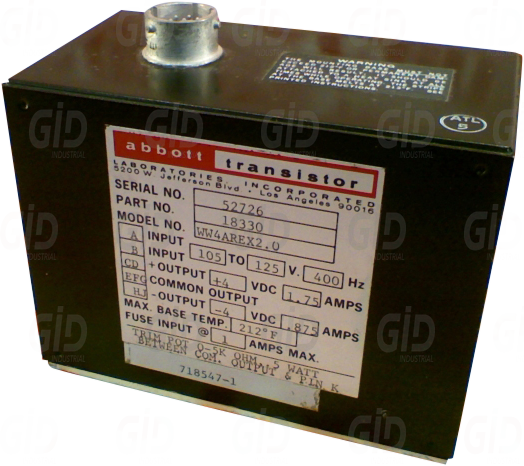 WW4AREX2.0 - ABBOTT TECHNOLOGIES